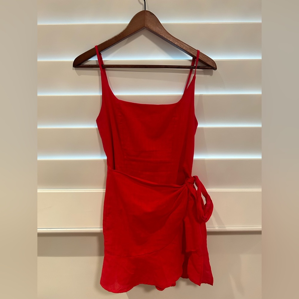 Princess Polly: Red Linen Dress